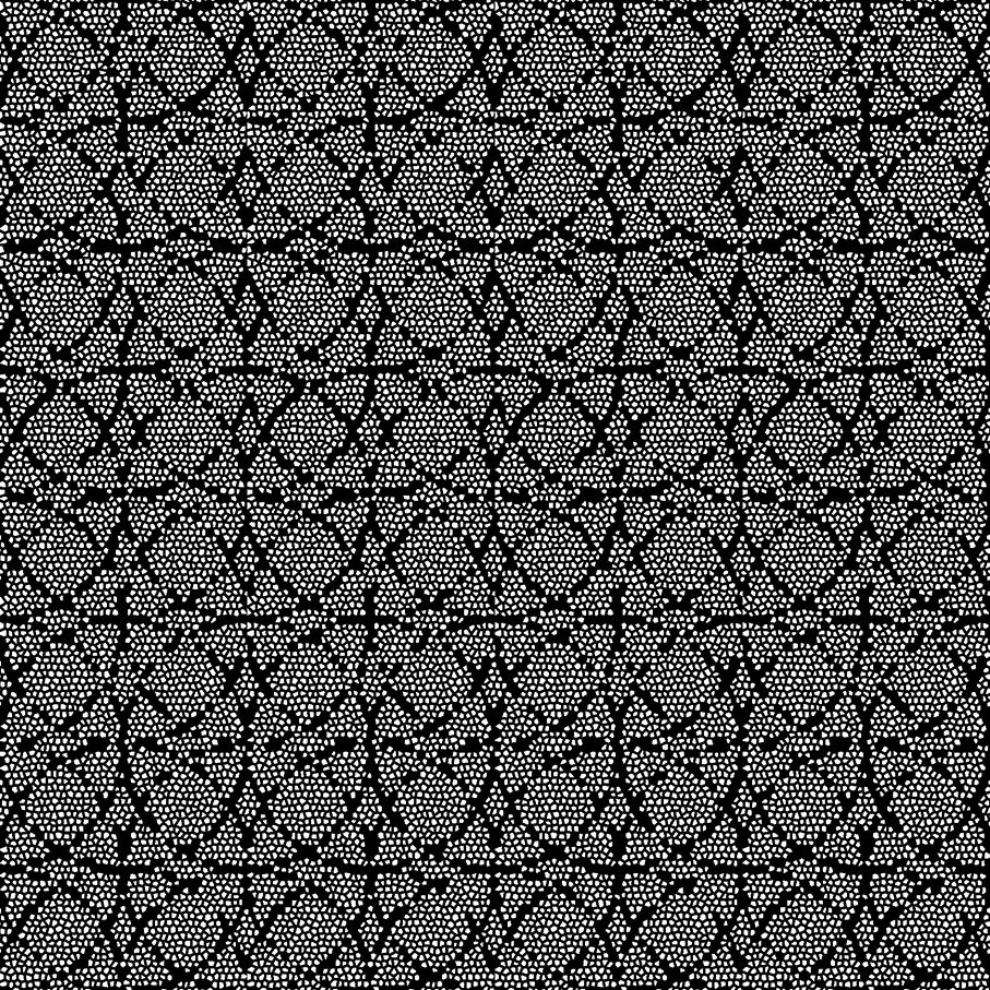 Mosaic Circle nega 