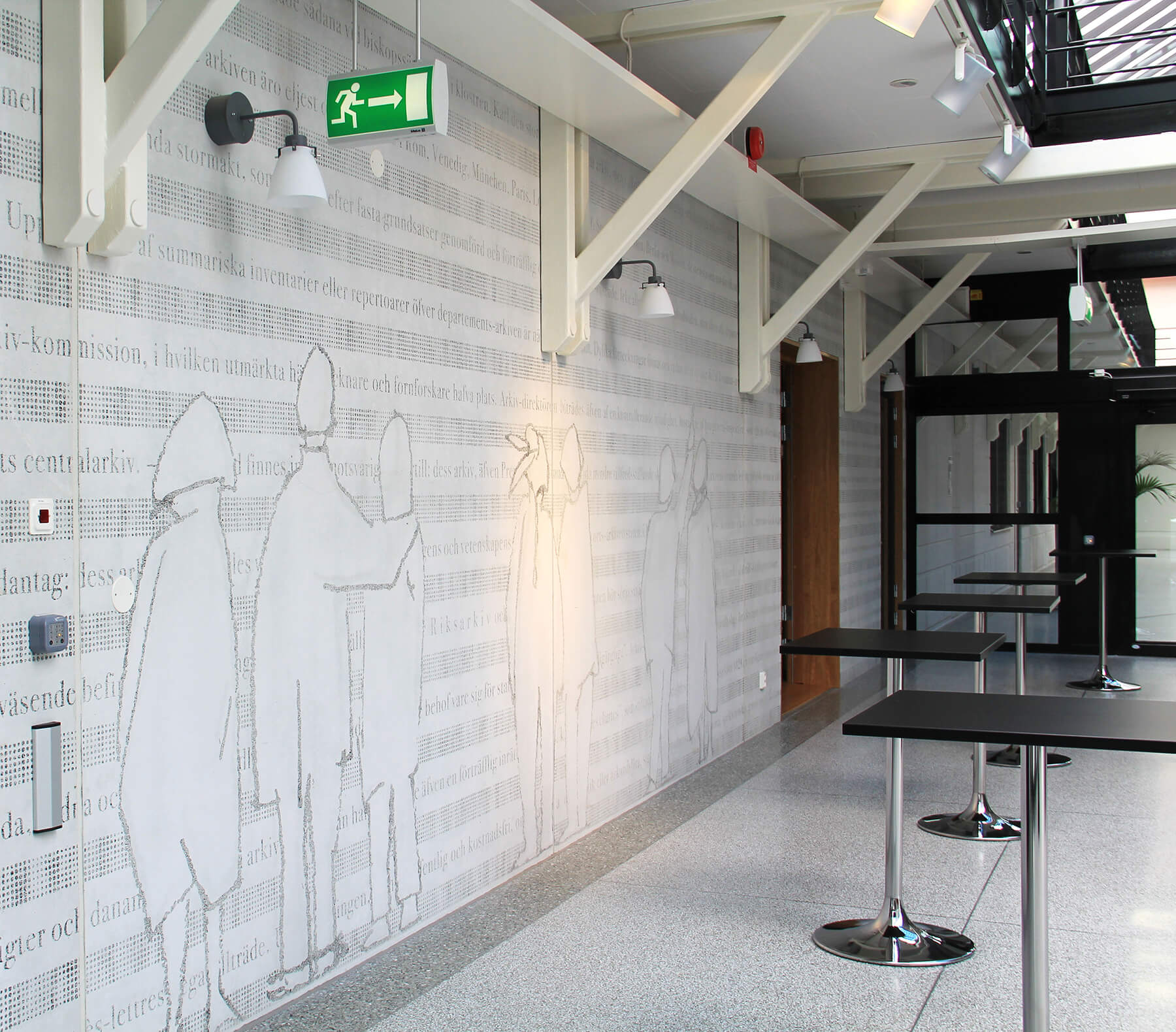 graphic concrete archive centre lund