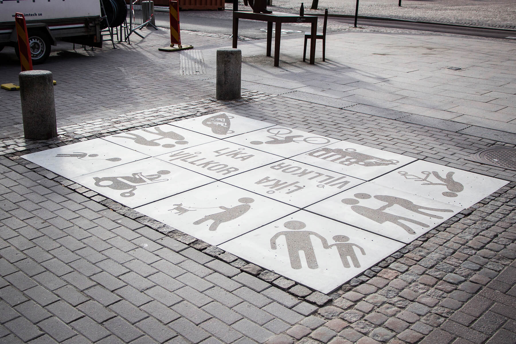 graphic concrete karlstad city walking streets