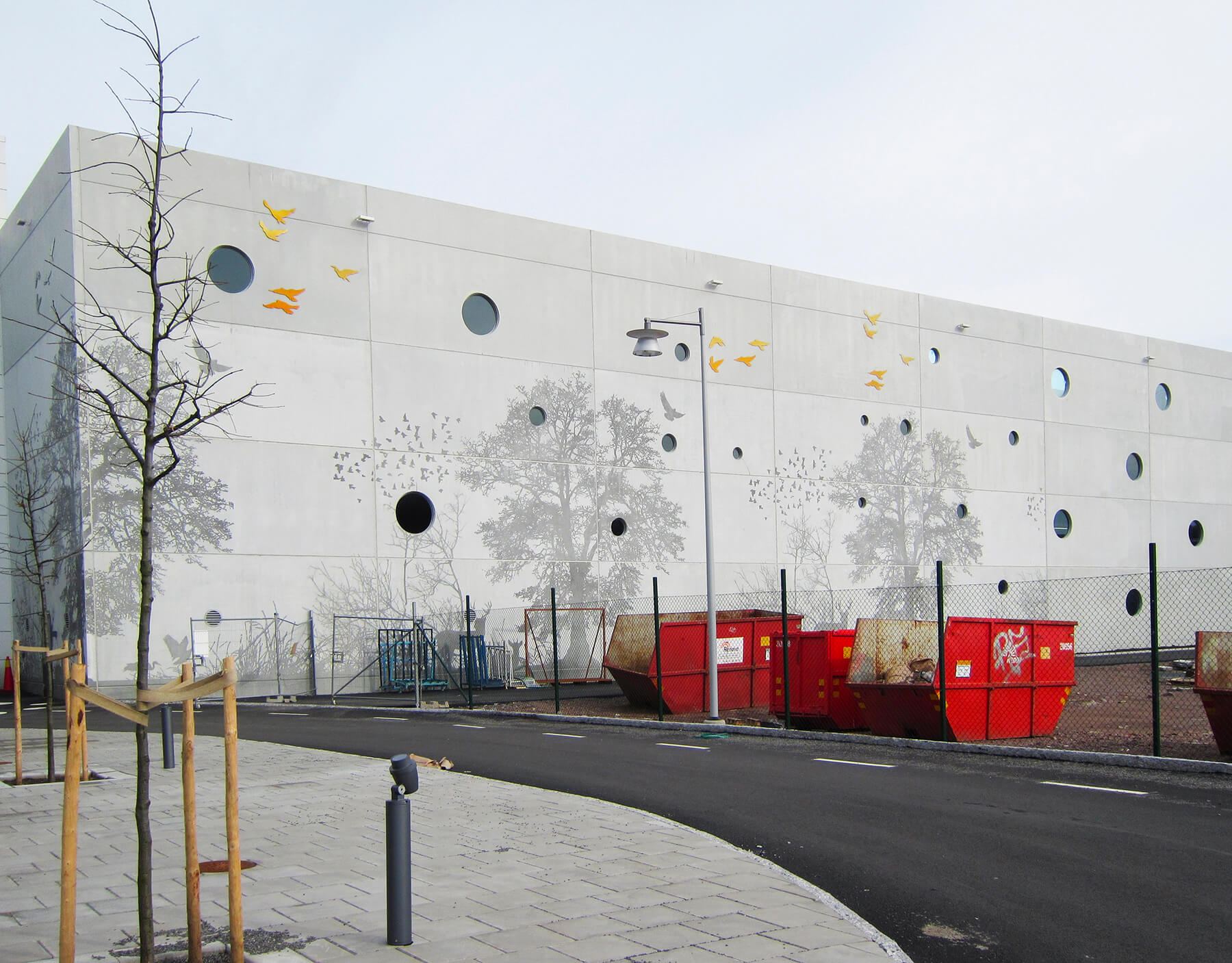 Graphic Concrete Tändstickan Parking House