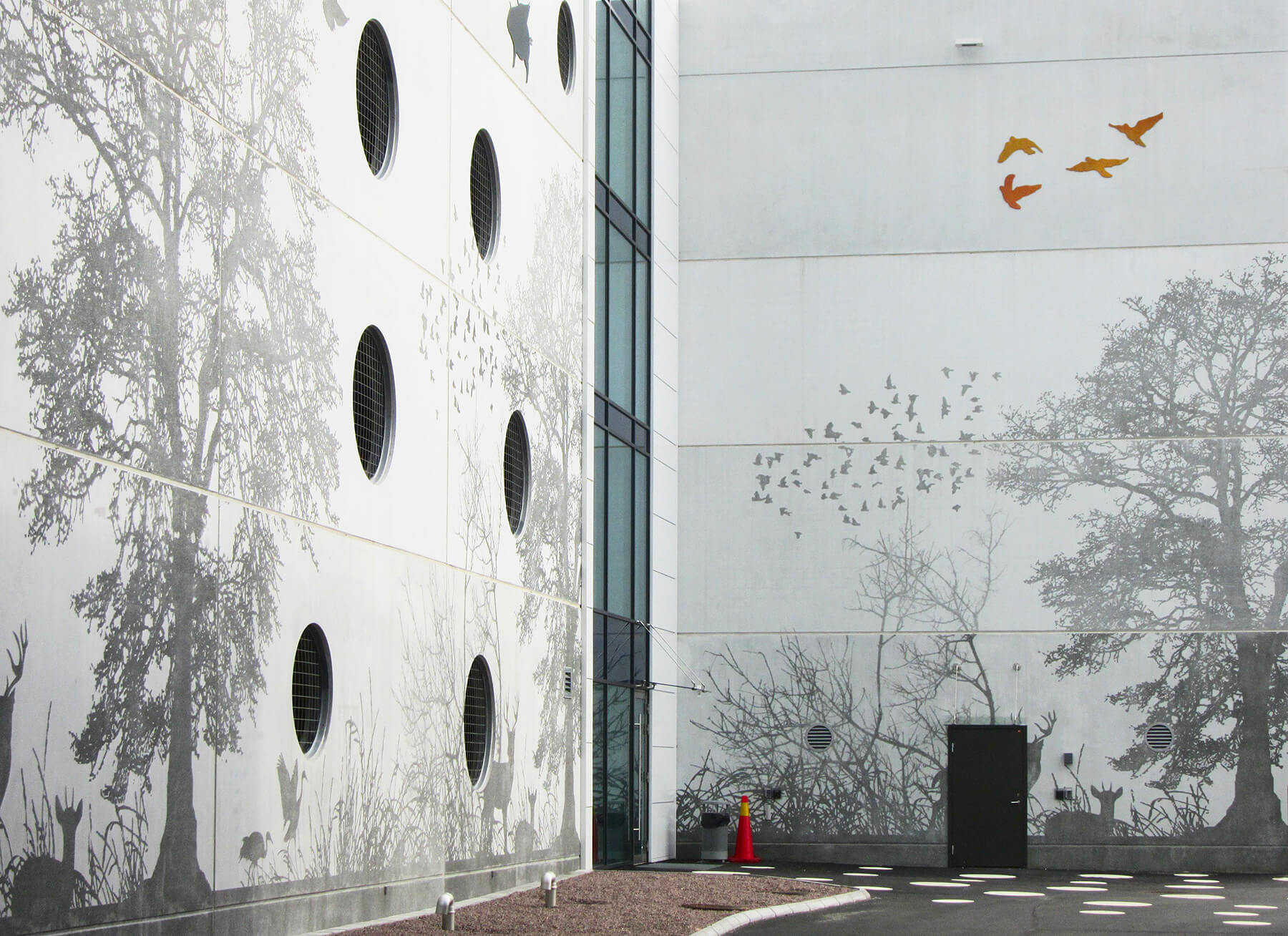 Graphic Concrete Tändstickan Parking House