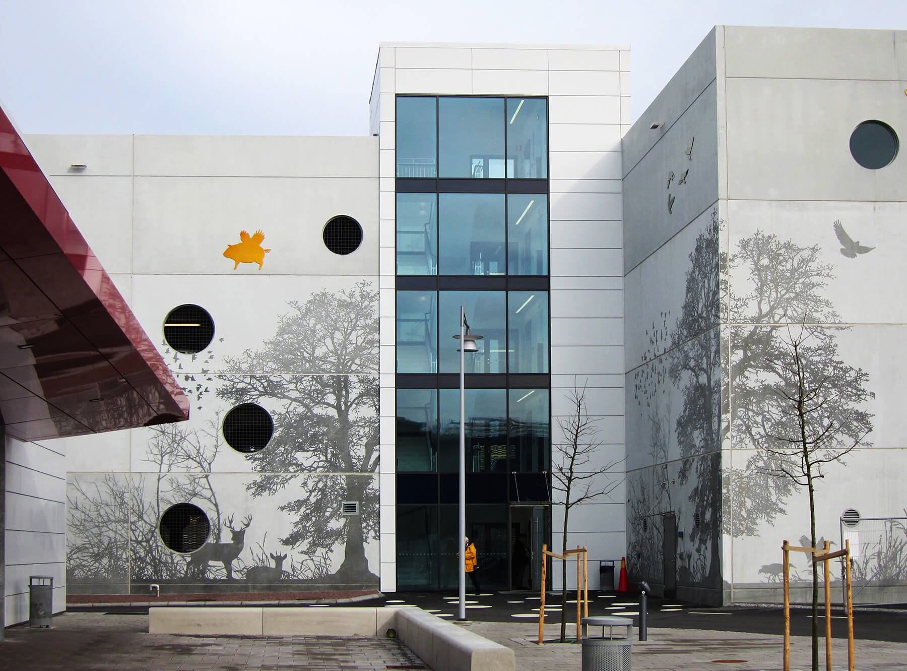 Graphic Concrete Tändstickan Parking House