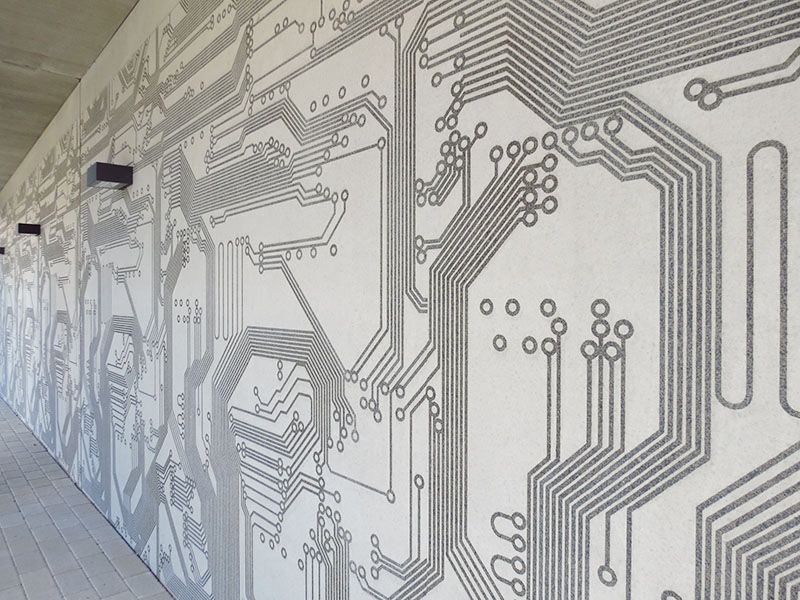 Graphic Concrete Timanttikiteenkuja Residential Building