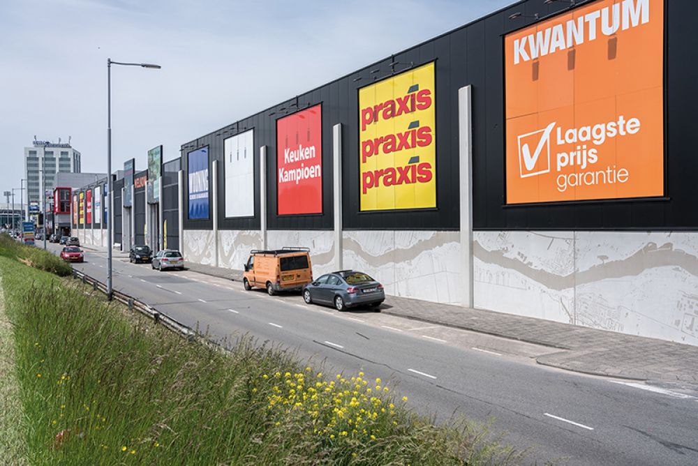 Graphic Concrete Retailcluster Stadionweg Rotterdam