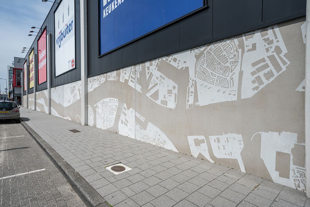 Graphic Concrete Retailcluster Stadionweg Rotterdam